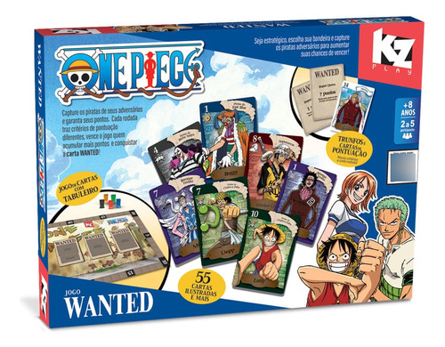 Jogo De Tabuleiro - Wanted One Piece Elka