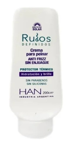 Crema De Peinar Anti-frizz Apta Rulos - Han 200cm