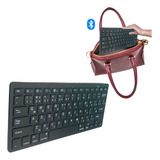 Teclado Compacto Bluetooth P/ Tablet Celular Notebook Preto