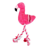 Juguete Para Mascota Peluche Con Cuerda Diseño Flamingo