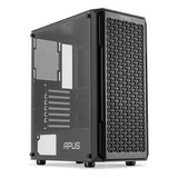 Gabinete Gamer Pichau Apus Black Mid-tower Com 3 Fans Cor Preto