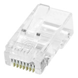 500un Conector Cabo De Rede Rj45 Cat5e Cat6e Vazado Ez Crimp