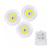 Set X 3 Luces Led Con Control Remoto A Pilas