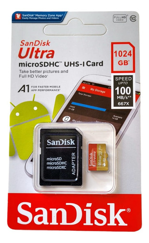 Cartão De Memória Sandisk Extreme 1024g Alta Capacidade Sd