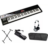 Teclado Roland Xps10 + Capa + Suporte + Sustain + Fone Akg