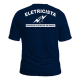 Camiseta Uniforme Eletricista Manga Curta Malha Fria Camisa