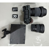 Câmera Sony Alpha A6300 / + 56mm 1.4 E 16mm 1.4 + Cage E Led