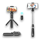 Bastão Selfi C Tripé Celular Ajustável Controle Bluetooth 