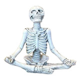 Estatua De Esqueleto De Halloween, Figura De Yoga,