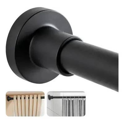 Barra De Cortina Baño,tubo Barra Cortina Ajustable 110-200cm | MercadoLibre