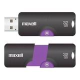 Maxell Memoria Usb Flix 32gb Negro/morado 3.0 Color Violeta
