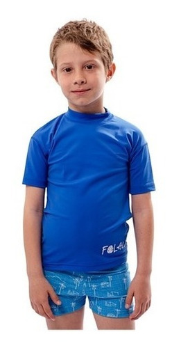 Remera Folau Kids Manga Corta Proteccion Uv50 Natacion Niño