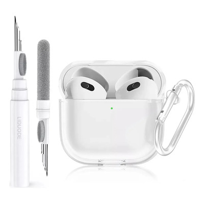 Liduode Funda Protectora Transparente Para AirPods 4 Case +limpiador | Meses sin interés