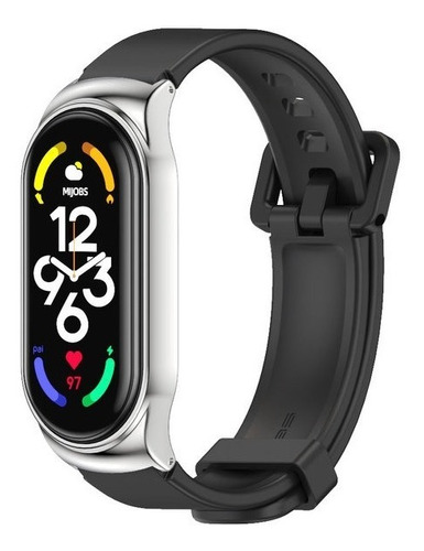 Correa Acero Y Silicón + Hebilla Para Xiaomi Mi Band 7 