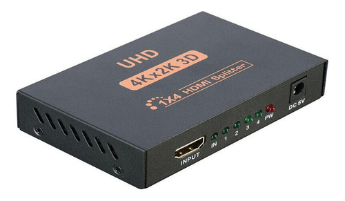 Hdmi Splitter, 1x4 Puertos Powered V1.4b Video Converter