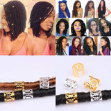 Vinbee 200 Pieces Dreadlocks Metal Hair Cuffs Hair Braiding