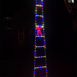 Lámpara De 300 Cm Con Forma De Escalera De Papá Noel, Decora
