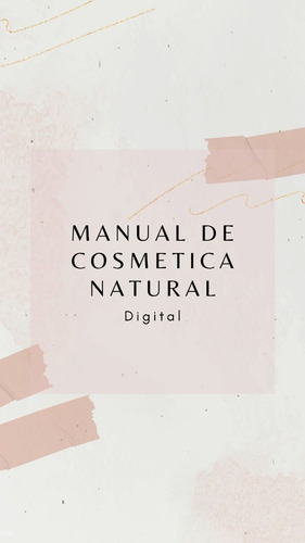 Cosmética Natural Curso Online Manual Digital