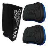 Kit Capa Protetora Antipoeira Ps5 Console + 2 Cases Estojo 