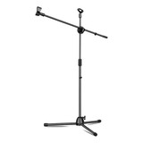 Soporte Pedestal Micrófono Altura Ajustable 80-160cm 