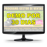 Demo X 1 Mes Software De Ventas Control Stock, Ticket