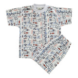 Conjunto Pijama Curto Para Bebê Dormir  2 Peças Confortável