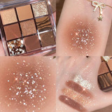 Paleta De Sombras De Ojos Dikalu Glitter Pearlescent Matte A