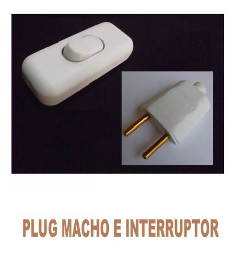 Kit 10 Interruptores Pera + Plugues 3a 127v/220v