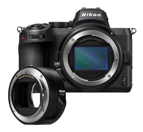 Câmera Nikon Z5 Com Adaptador Nikon Ftz Ii + Nf-e *