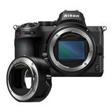 Câmera Nikon Z5 Com Adaptador Nikon Ftz Ii + Nf-e *