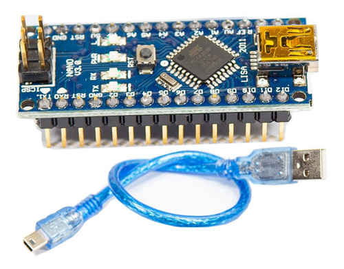 Placa Tipo Arduino Nano V3 Atmega328 + Cable Usb Educabot