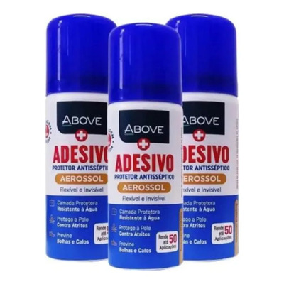 Kit C/ 3 Und Protetor Antisséptico Adesivo 50ml Above