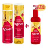 Queratina Novex + Shampoo E Condicionar Kit Reconstrutor 