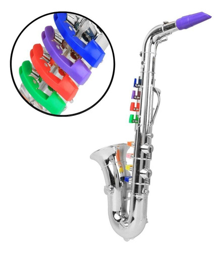 Saxofone De Brinquedo Infantil Instrumento Musical Jazz