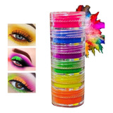 Pigmentos Neon Torre 6 Colores Sombra De Ojos Maquillaje Set