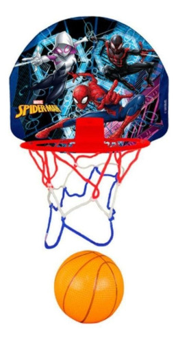 Brinquedo Infantil Tabela De Basquete Com Bola Spiderman