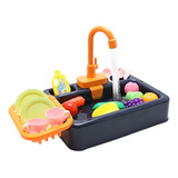 Toy Sink Toy, Máquina De Lavar Louça, Brincar De Brinquedo C