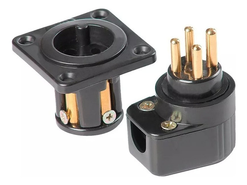 Conector Rc4a-i (áudio) 4 Polos/2 Vias - Com Parafusos