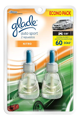 Glade Auto Sport Repuesto Para Difusor, Aromatizante