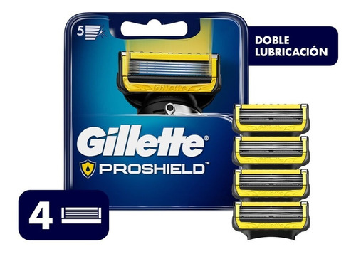 Gillette Fusion Proshield Cartuchos P/ Afeitar X 4