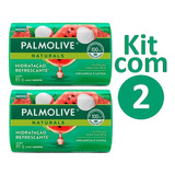 Kit Com 2 Sabonetes Palmolive Hidratação Refrescante 85g