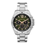 Reloj Michael Kors Oversized Plateado Mk8984 E-watch Color Del Fondo Verde