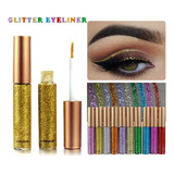 Delineador De Ojos Liquido Glitter Con Brillos