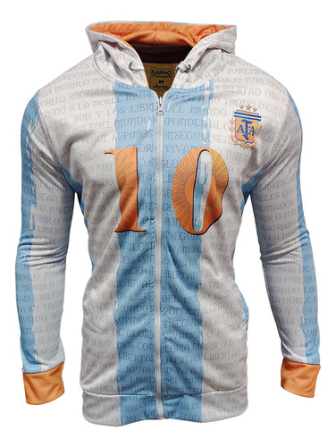 Campera Canguro Kapho Futbol Argentina Himno Adultos 