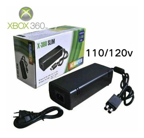 Fonte Xbox Slim 360 Video Game Bivolt 110v 220v 2 Pinos