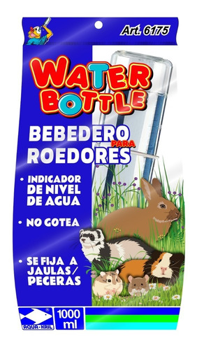 Bebedero Antigoteo  Hamster Conejo Ratón Cuyo 1 Litro 6175