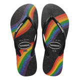 Chinelo Havaianas Slim Fc Pride Lgbt Legítima 