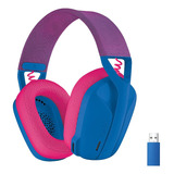 Auricular Gamer Inalámbrico Logitech G435 Lightspeed Azul Y 