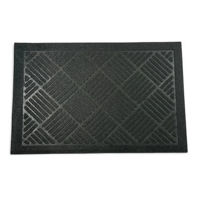 Tapete Entrada Casa Rombos Exterior Interior Antiderrapante 60 Cm 40 Cm Negro | MercadoLibre