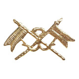 Distintivo Metálico Lanzas Cruzados Caballería 